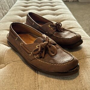 Sperry Top Sider Gold Cup Boat Shoes Size 9 - Chocolate Brown